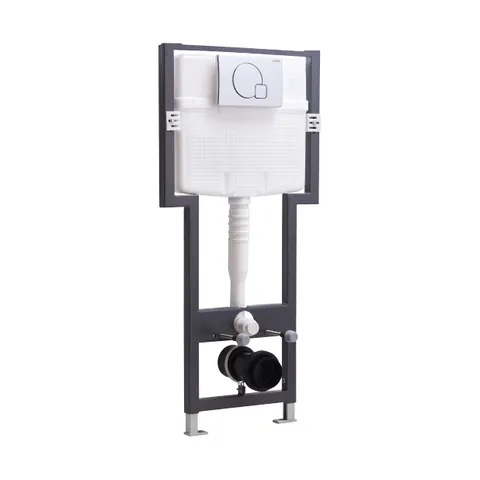 Concealed cistern and flush plate