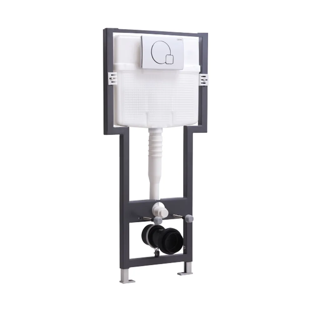 Concealed cistern and flush plate