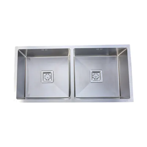 Gravity Double-bowl sink